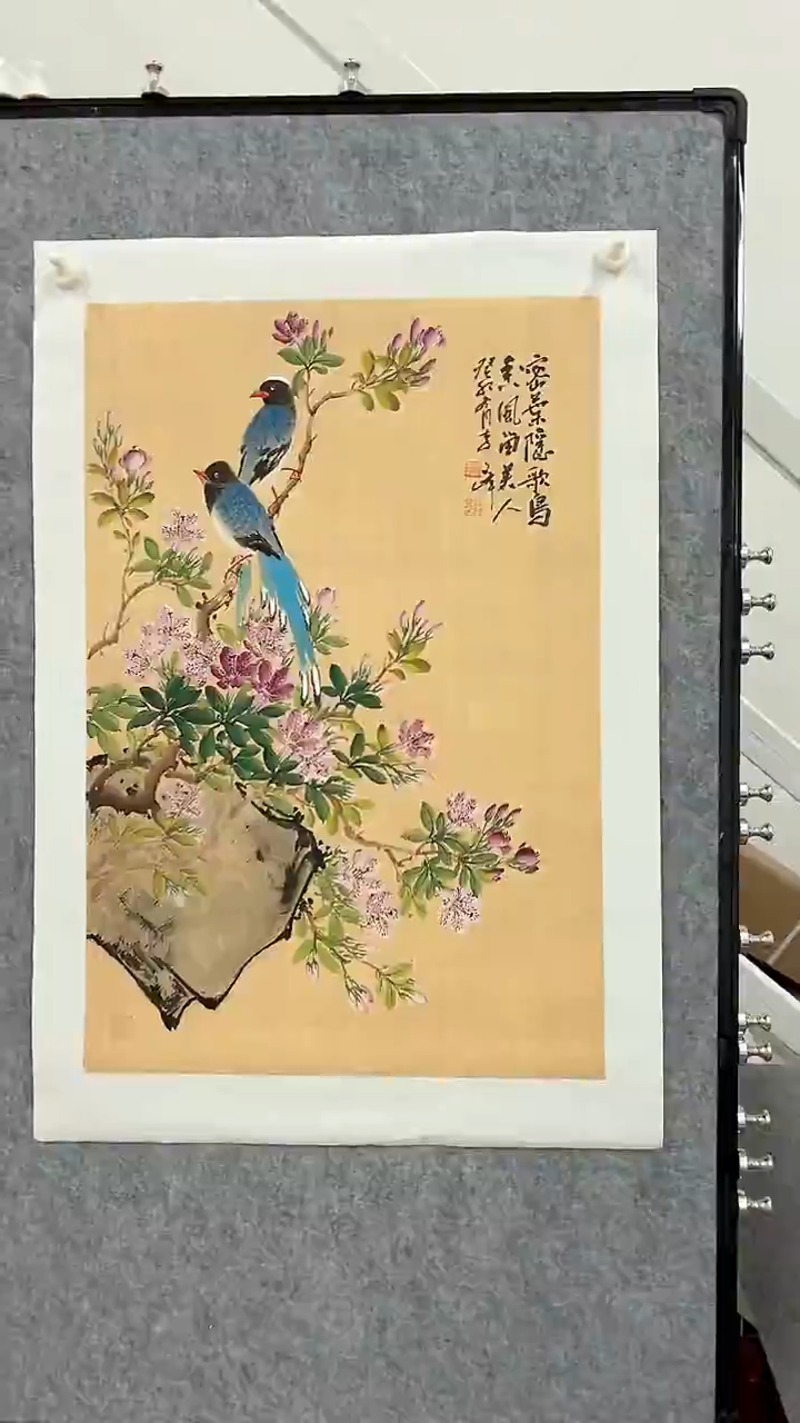 国画李文峰2.8平尺仿古花鸟