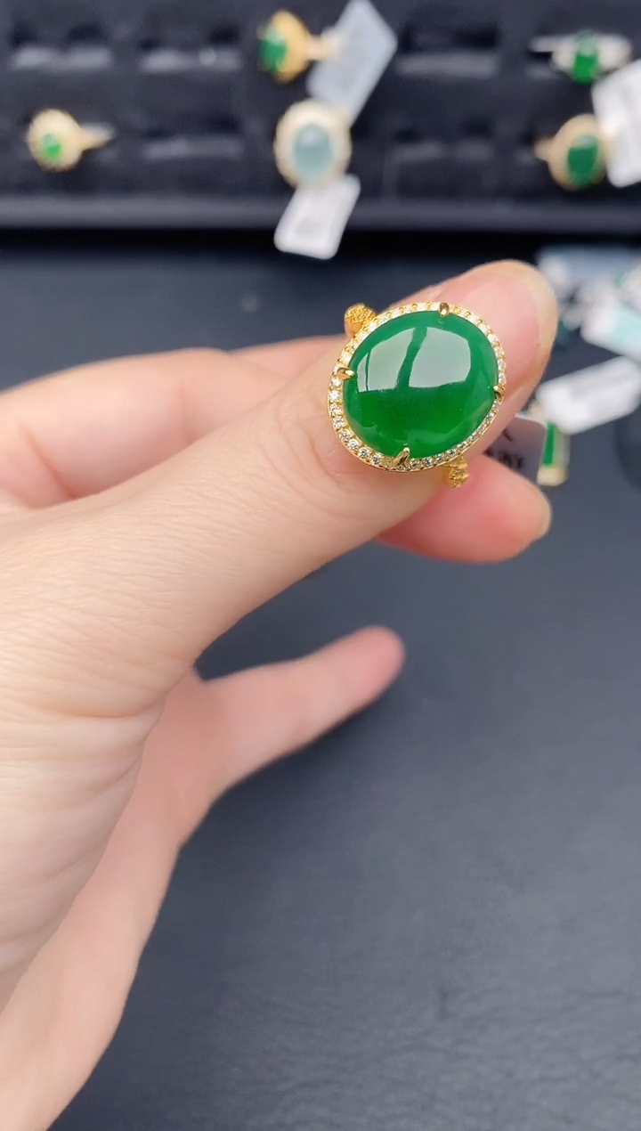 未镶嵌戒指翡翠天然a货翡翠474