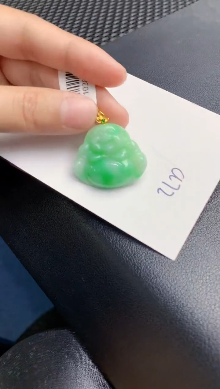 【闪购商品】翡翠颈饰18K金镶嵌000000000