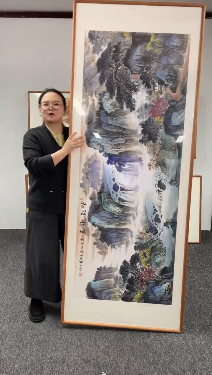 【闪购商品】国画紫气东来210*80张见召老师