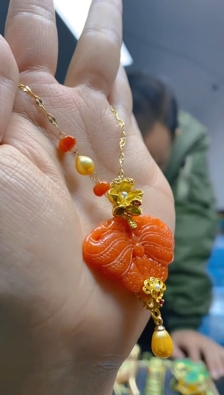 【闪购商品】翡翠耳饰合金0260翡翠锁骨链