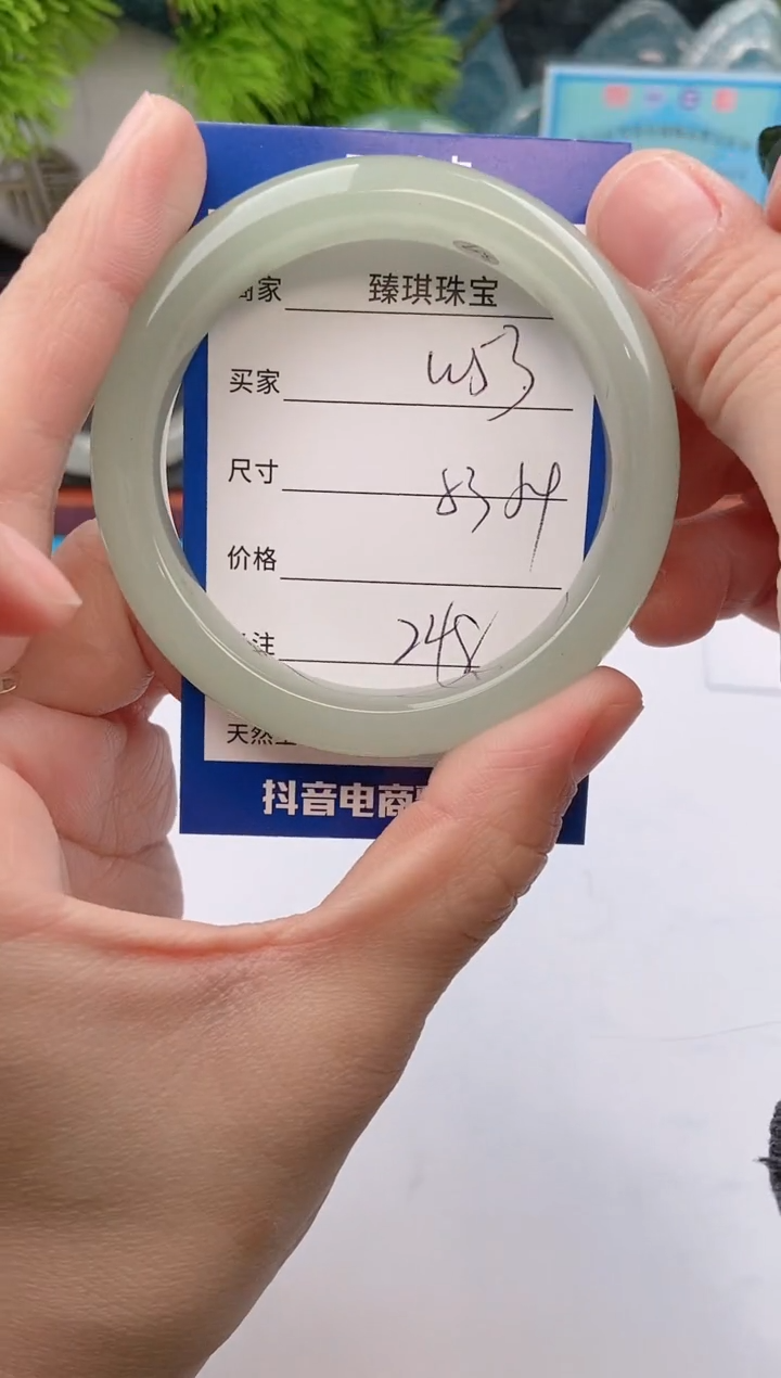 【闪购商品】石英质玉手镯未镶嵌w53东陵玉微色差