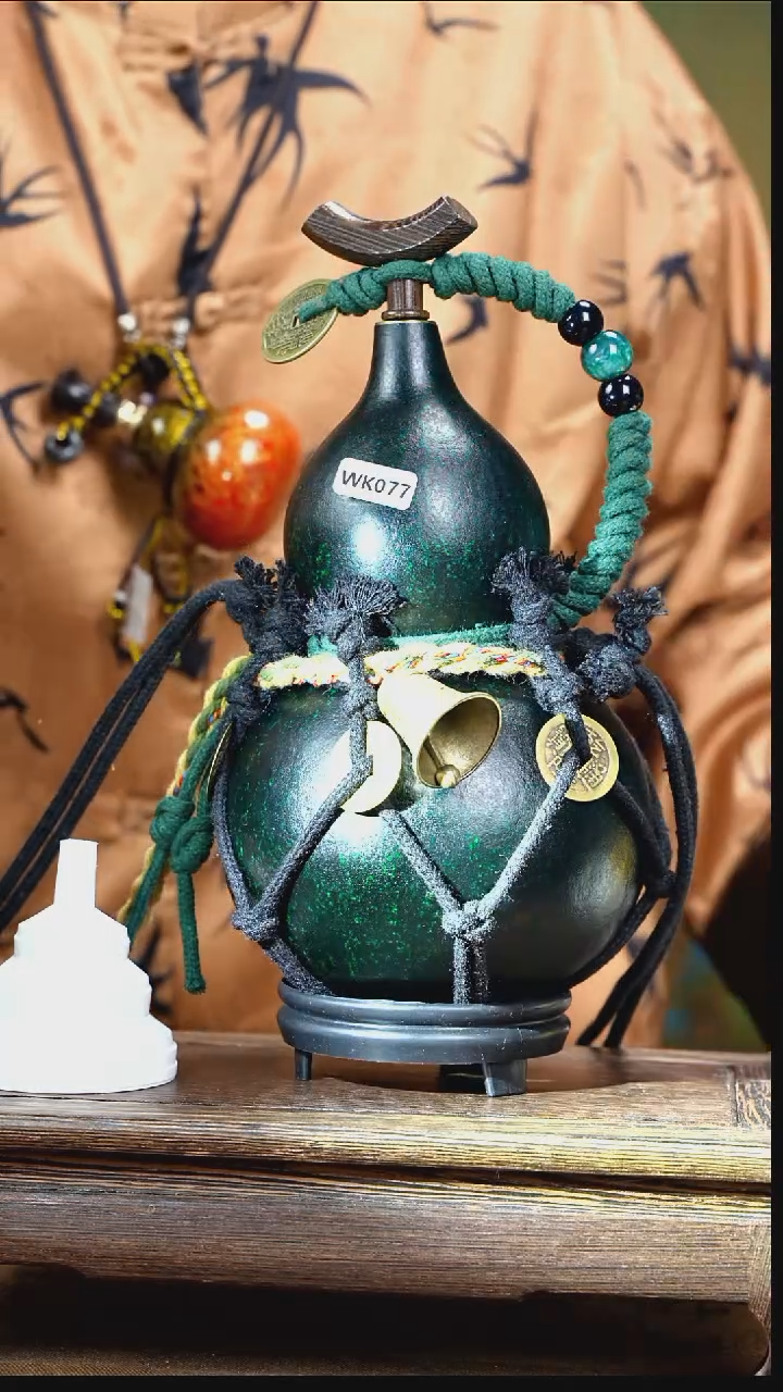 WK077网兜款大漆酒葫芦（现货现发）