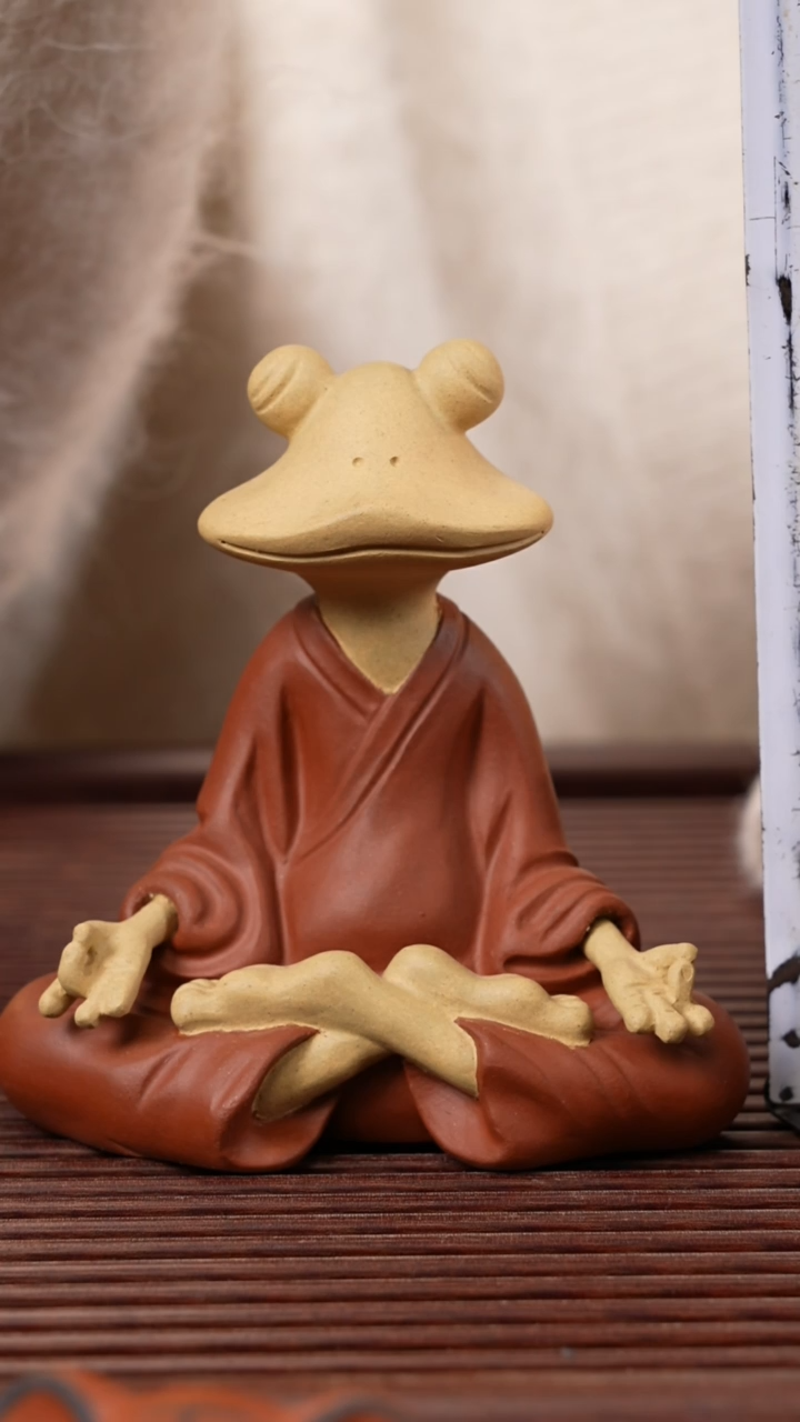 【闪购商品】紫砂茶宠打坐青蛙