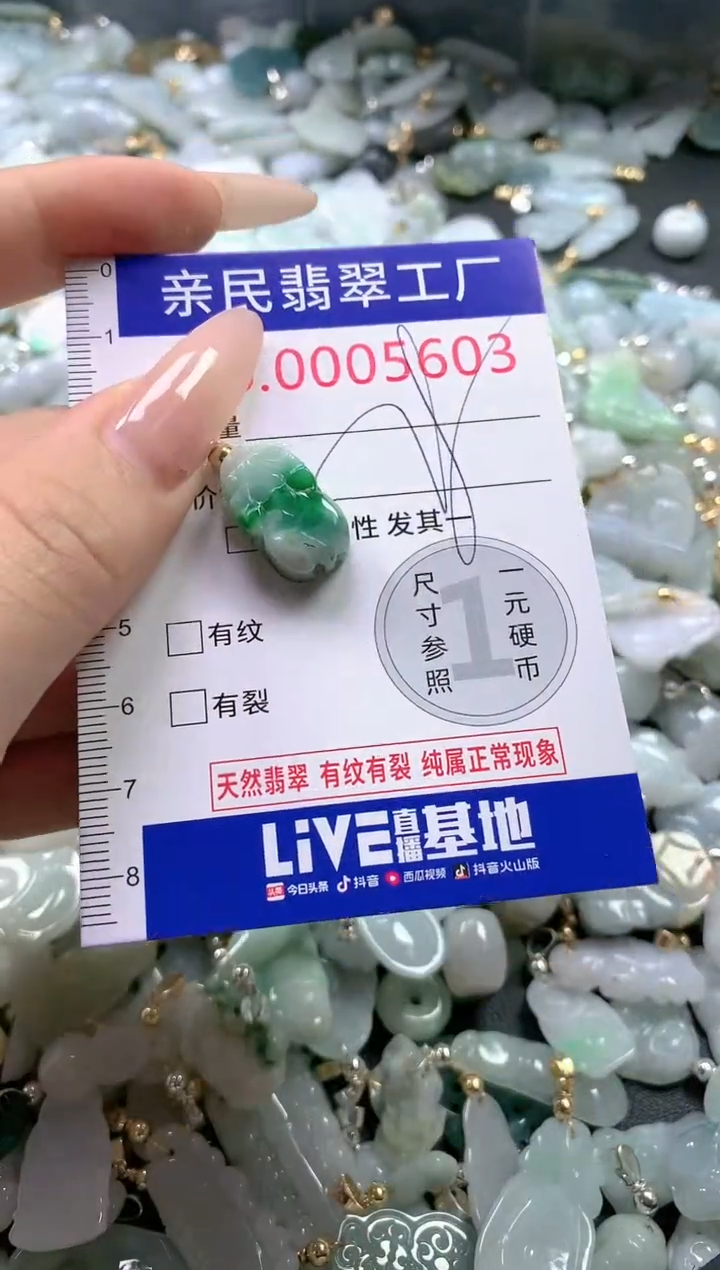 【闪购商品】翡翠吊坠(不含链)未镶嵌5603