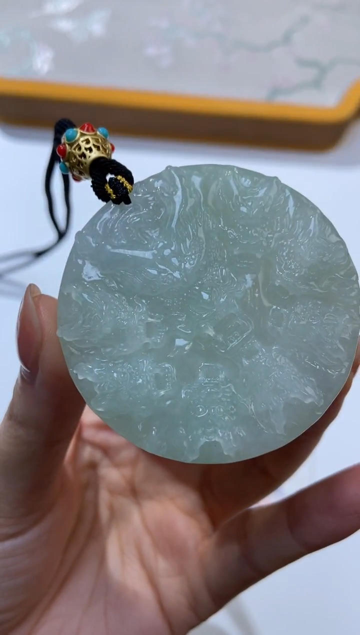 颈饰未镶嵌翡翠  376861/翡翠龙牌  多样性一件发
