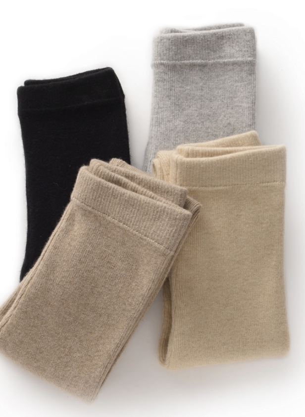 【纯羊绒系列-儿童抽条打底裤】冬季保暖锁温紧身针织打底裤AS-239