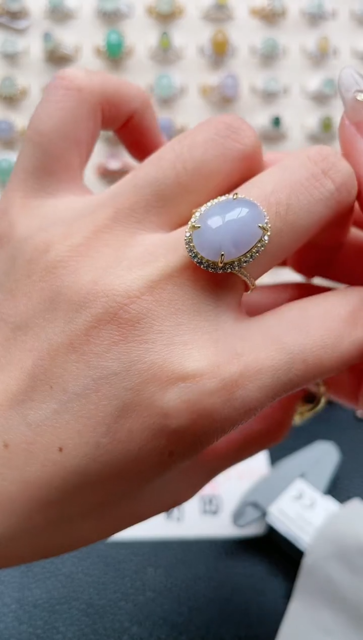 【闪购商品】翡翠戒指银S925镶嵌1111