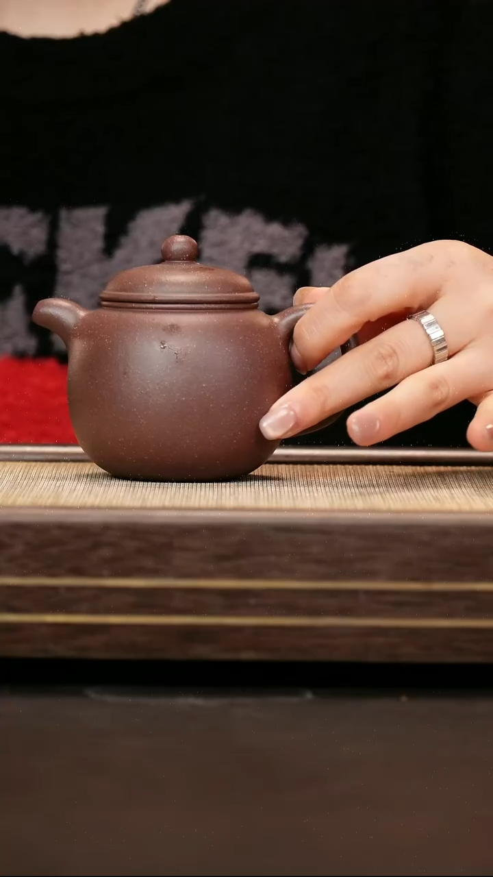 茶壶紫砂梨皮紫泥 匏尊