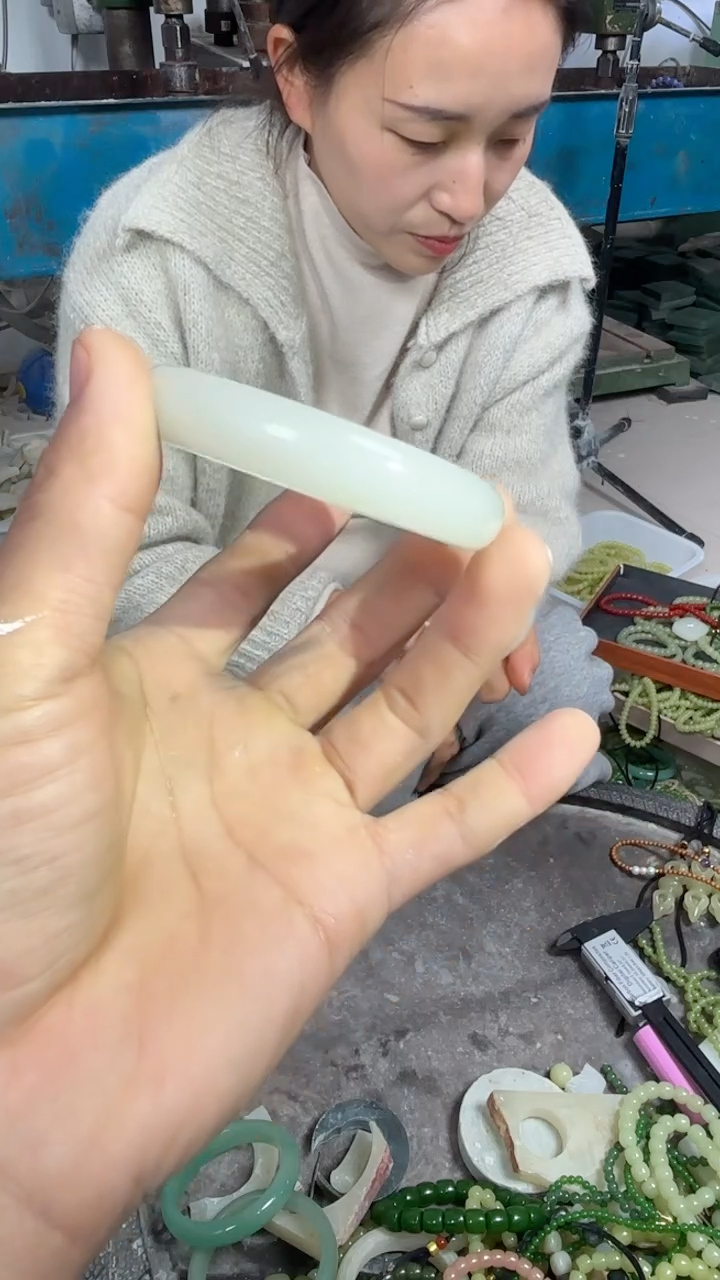 黄白暖白正圈平安镯