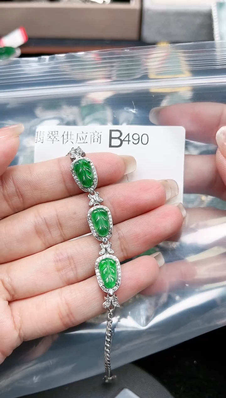 【闪购商品】翡翠颈饰未镶嵌490赠皮绳