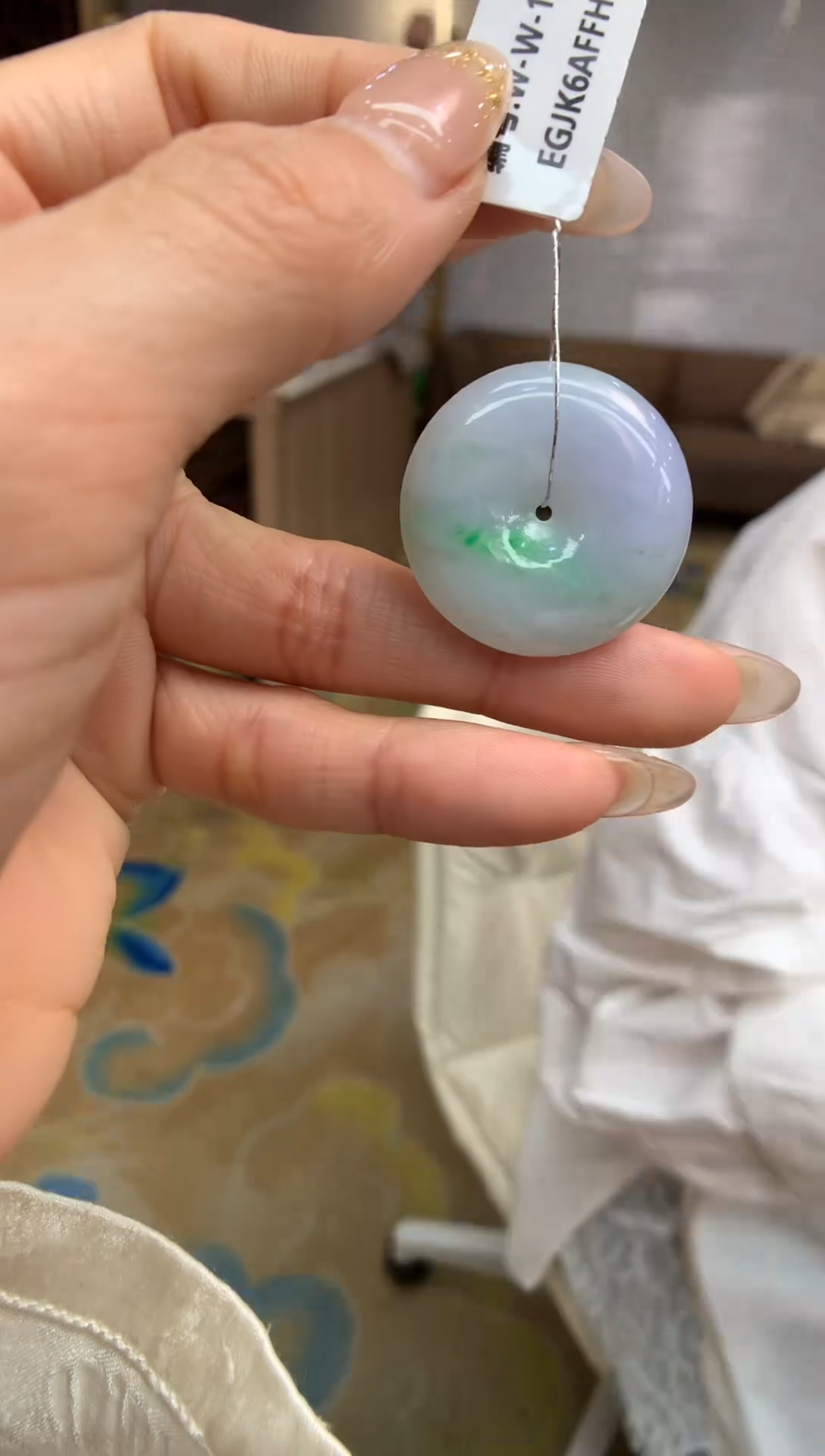 【闪购商品】翡翠颈饰未镶嵌平安扣