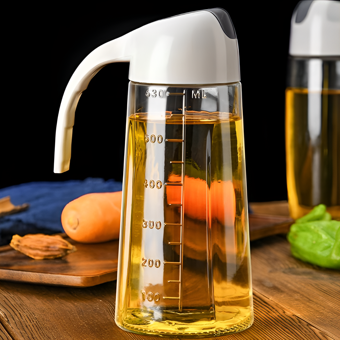 玻璃油壶厨房家用大容量装油倒油防漏家庭日用必备品百货油瓶专用