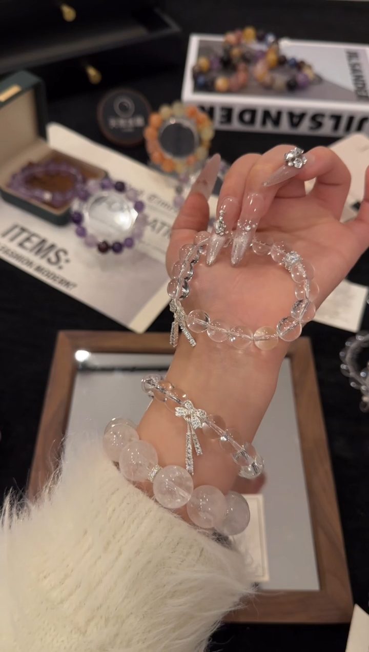 合金手链水晶白水晶x3626