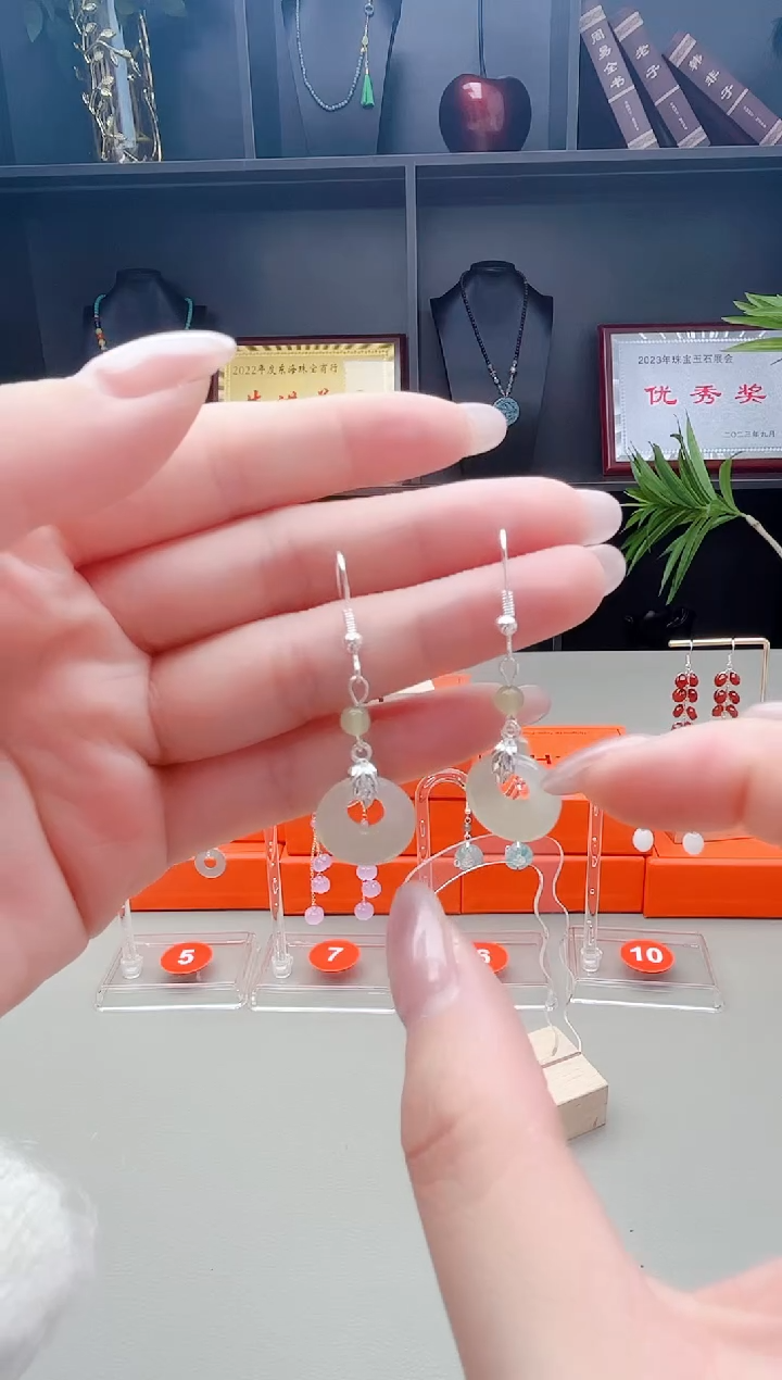 未镶嵌和田玉耳饰X02 