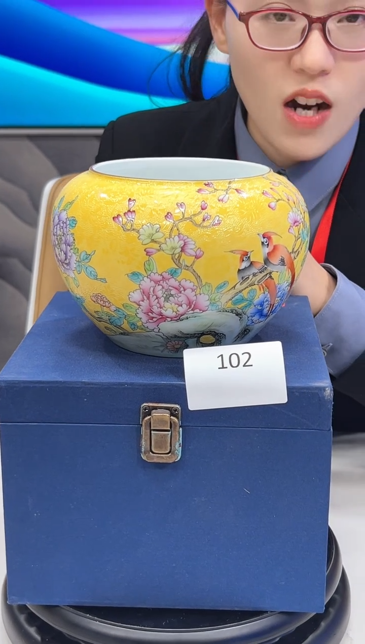 【闪购商品】其他黄底扒花花鸟水洗102