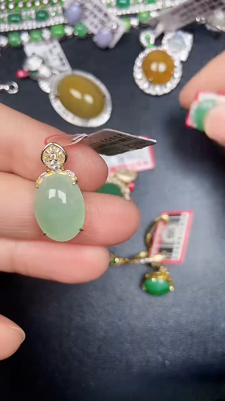 银S925镶嵌戒指翡翠2880