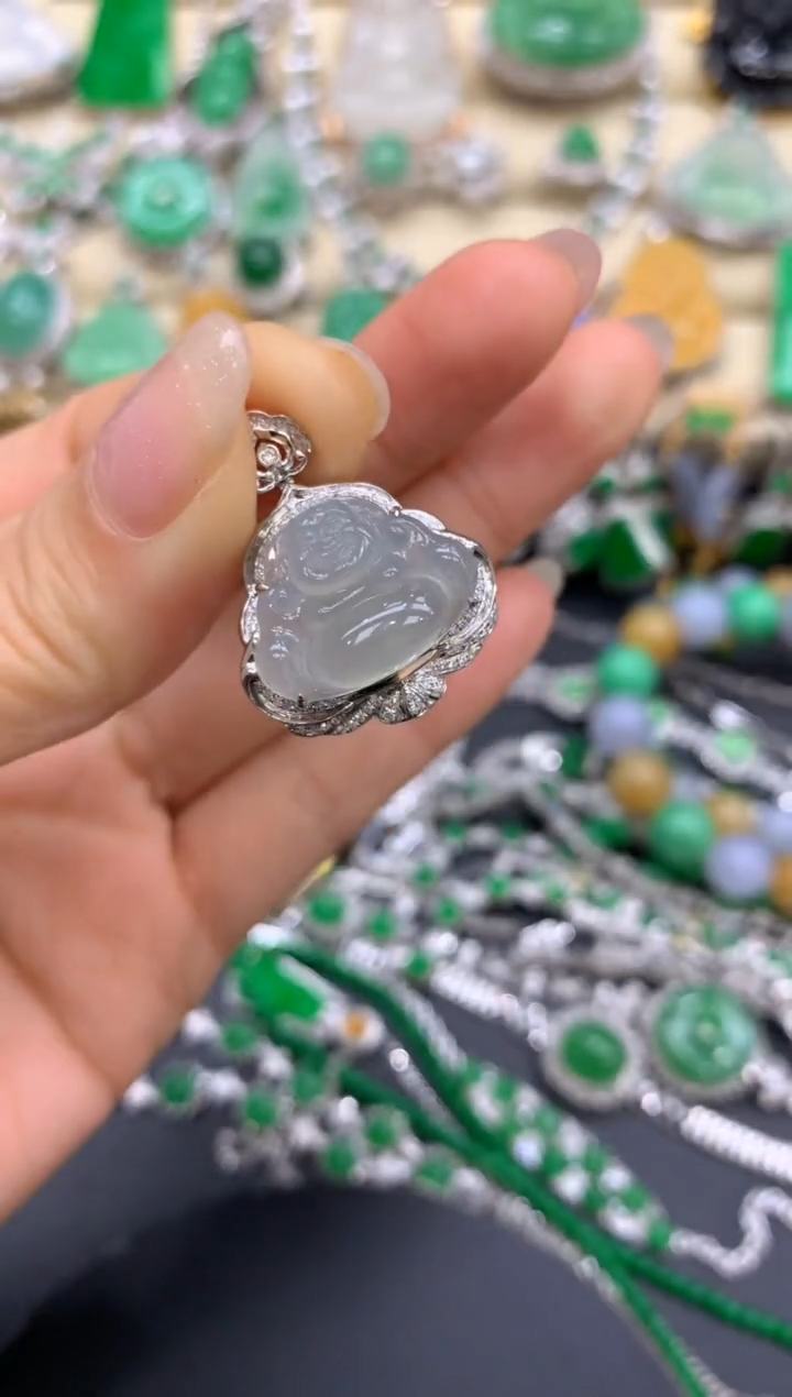 【闪购商品】翡翠颈饰18K金镶嵌322-中国好珍宝