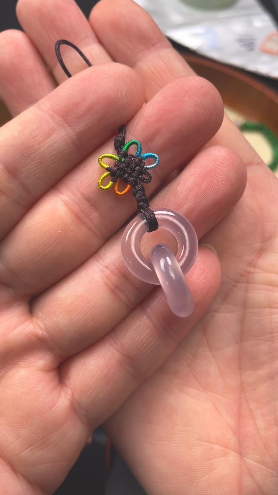 玛瑙/玉髓未镶嵌颈饰1号福利紫色手机挂/杜