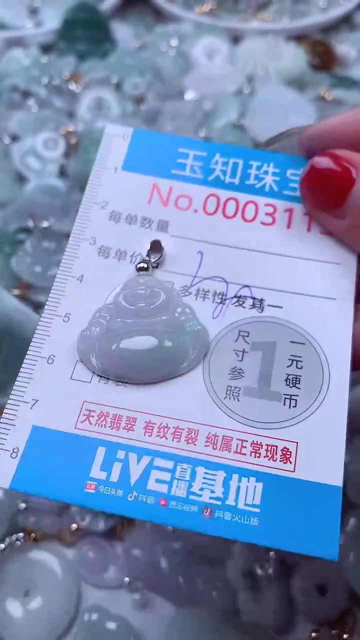 吊坠(不含链)未镶嵌翡翠3113