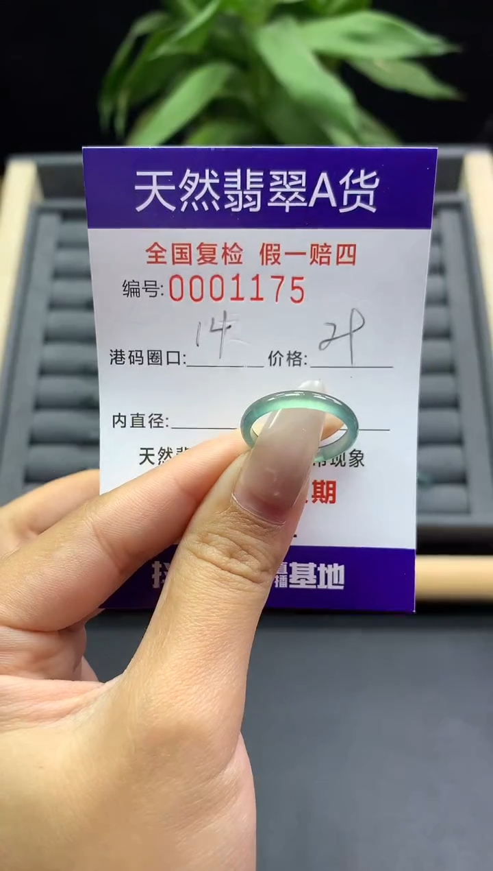 未镶嵌戒指翡翠天然  1175