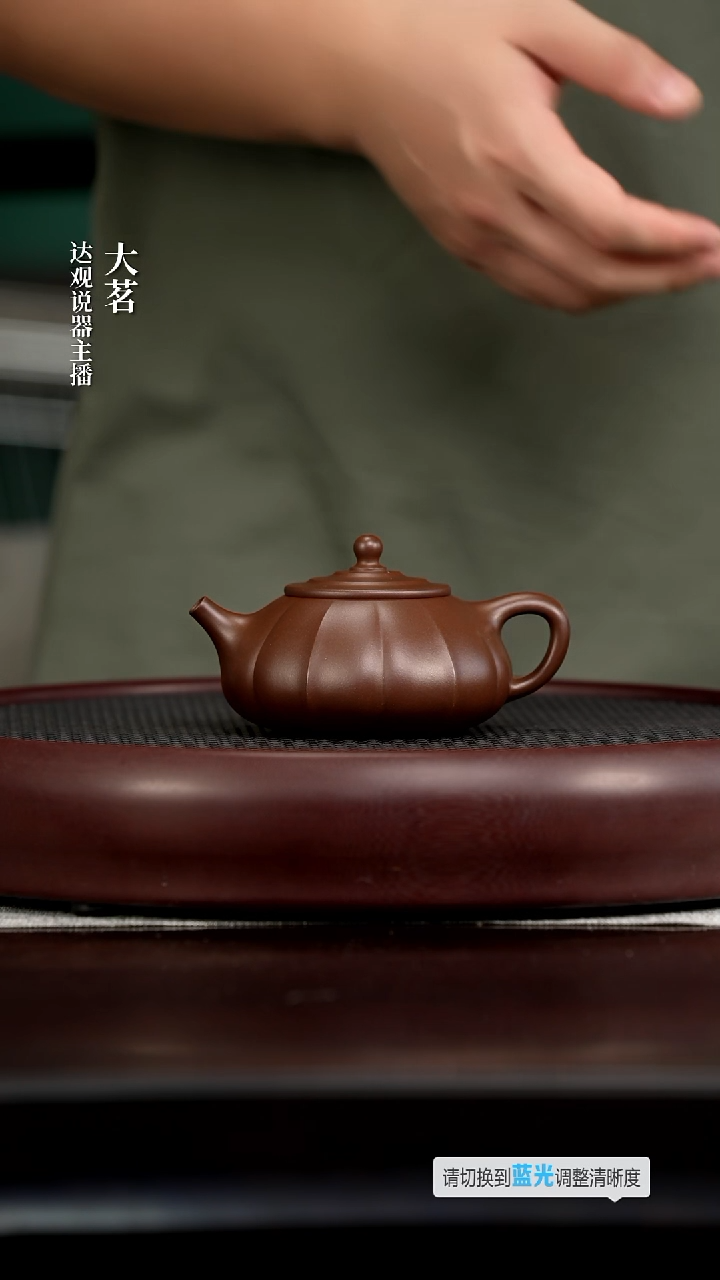 茶壶紫砂茗DG163张成筋纹石瓢紫240