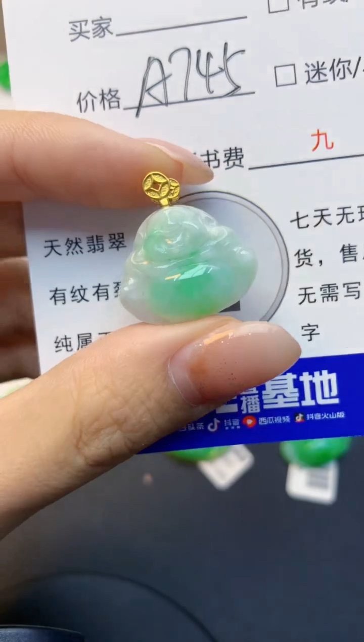 颈饰未镶嵌翡翠天然A货缅甸翡翠百元以上9元证书费自理