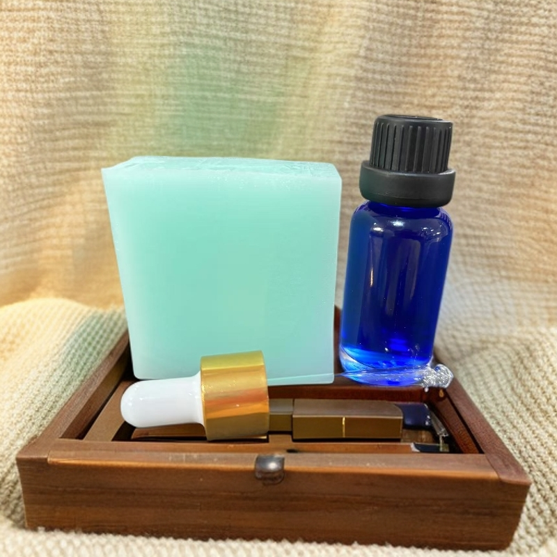 100g精油皂瞎盒送20ml 蓝铜胜肽稀释液＋滴剂一个