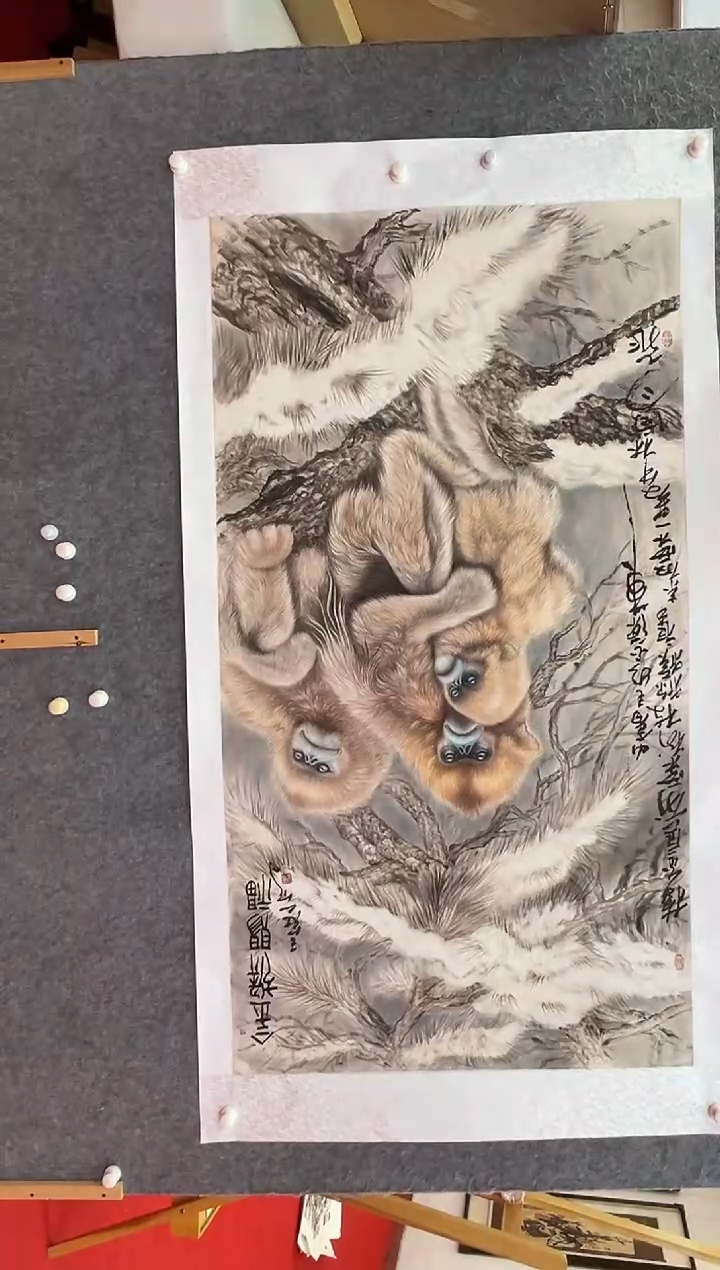 【闪购商品】绘画王冠人-16平尺-工笔国画