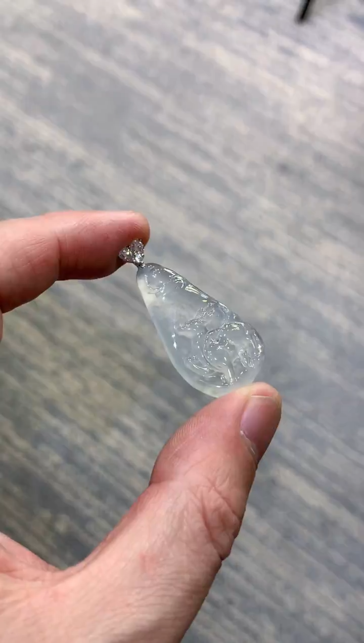 颈饰未镶嵌翡翠天然A货翡翠