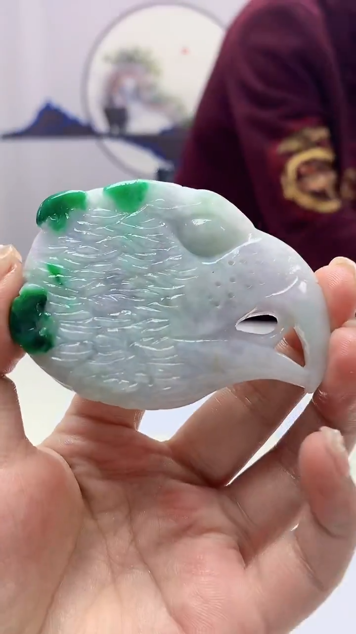 【闪购商品】定制翡翠未镶嵌5152ms-毛货83鹰