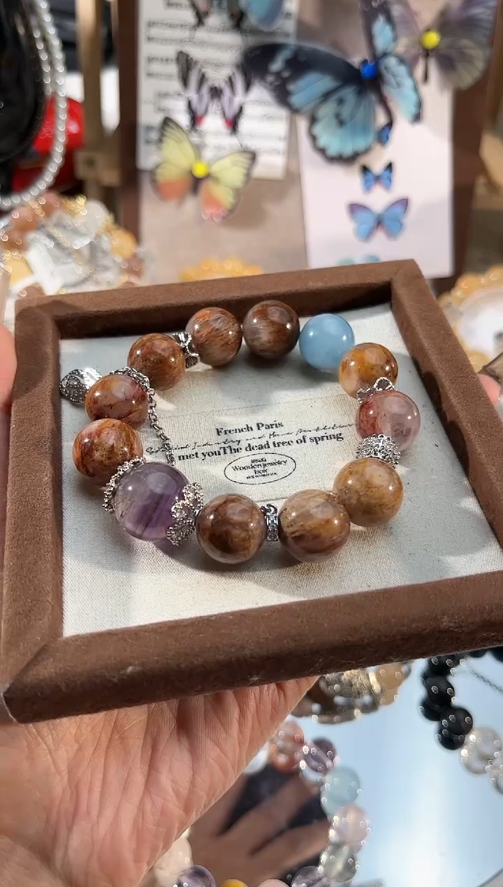 【闪购商品】水晶手链未镶嵌多样性发货颜色微差发其一