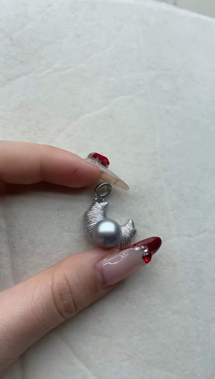 【闪购商品】海水珍珠吊坠银S925镶嵌A21