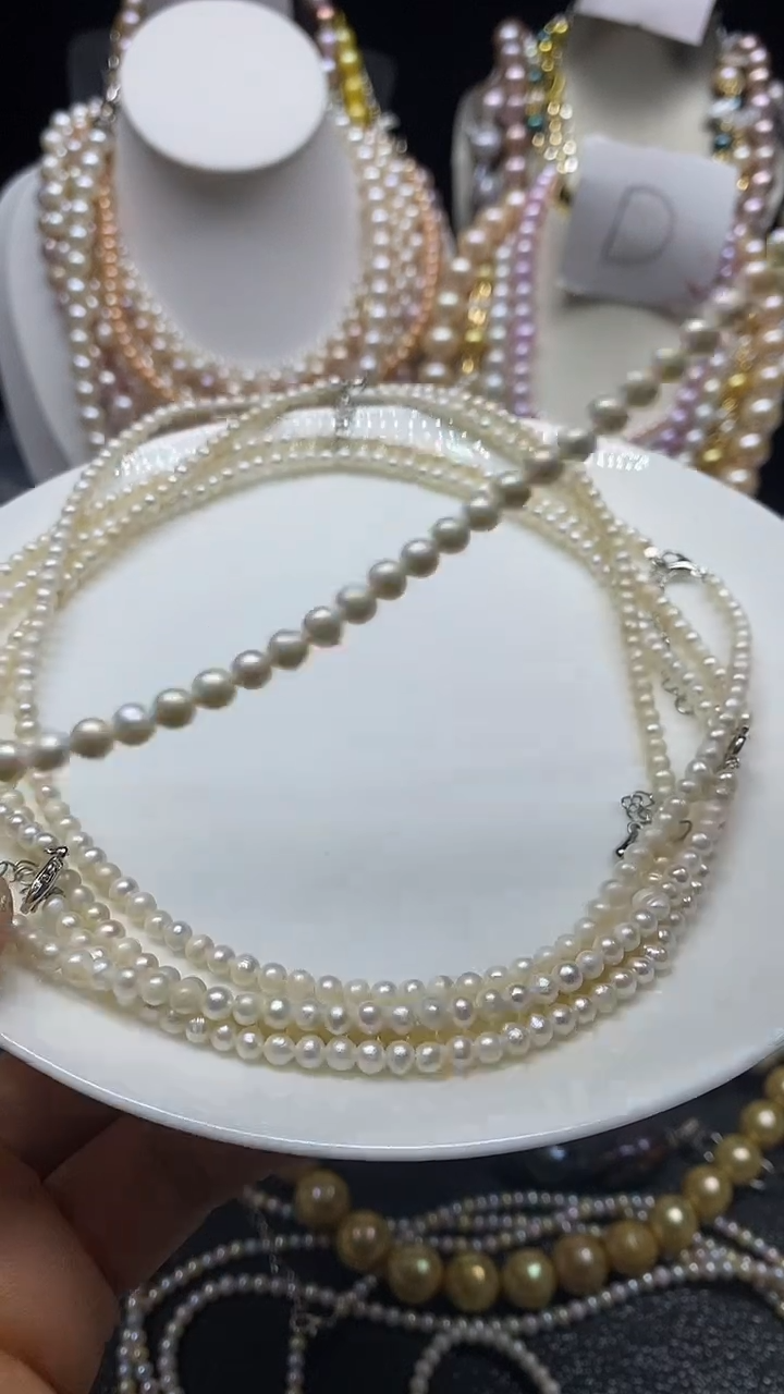 淡水珍珠未镶嵌颈饰多人