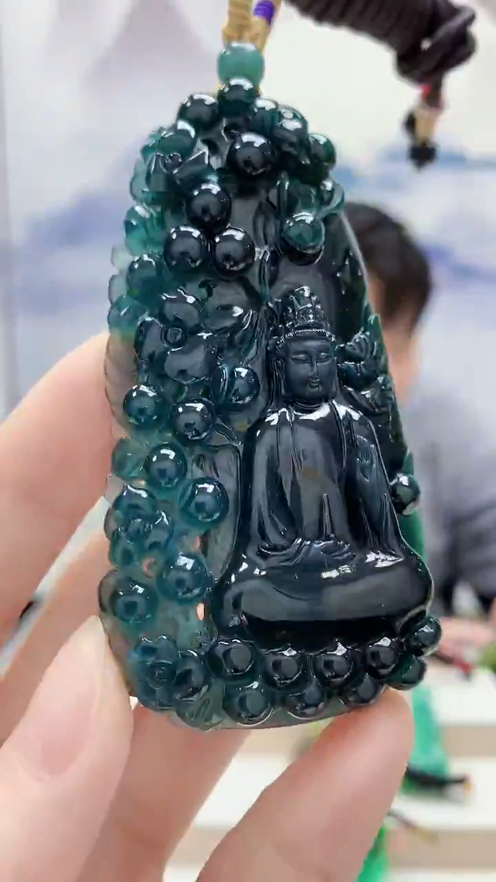 未镶嵌定制翡翠5060ry-毛货挂件21