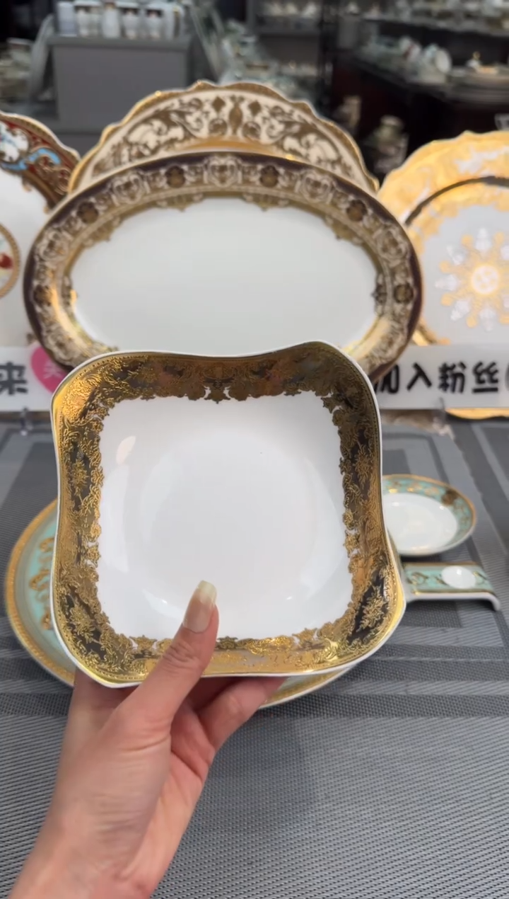 【闪购商品】瓷片6寸方形沙拉碗2个  福利价  福利价