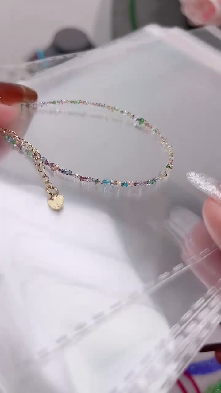 银S925镶嵌手链钻石彩99