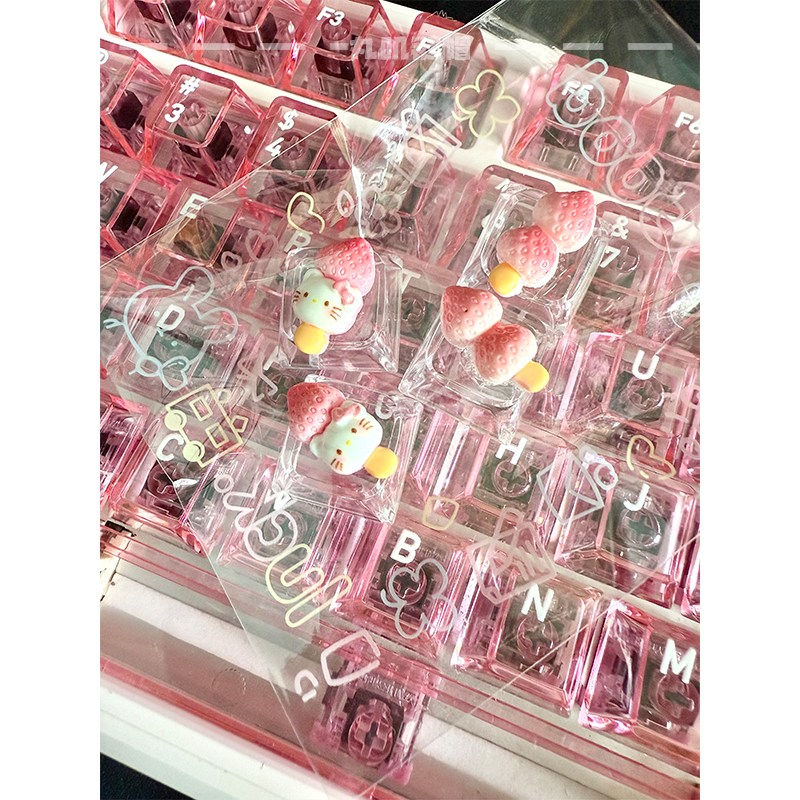 【可爱立体键帽】直播下单备注编号！十字轴通用孤品美甲打字必备！