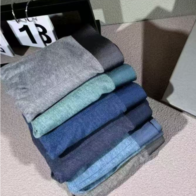 1117-60   简约中腰男士磨毛平角内裤  LDWH  2030