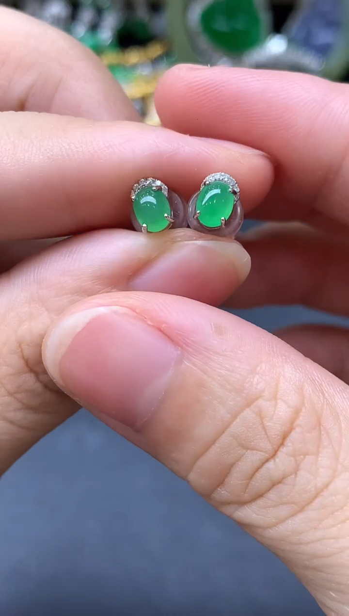 颈饰18K金镶嵌翡翠472中国好珍宝