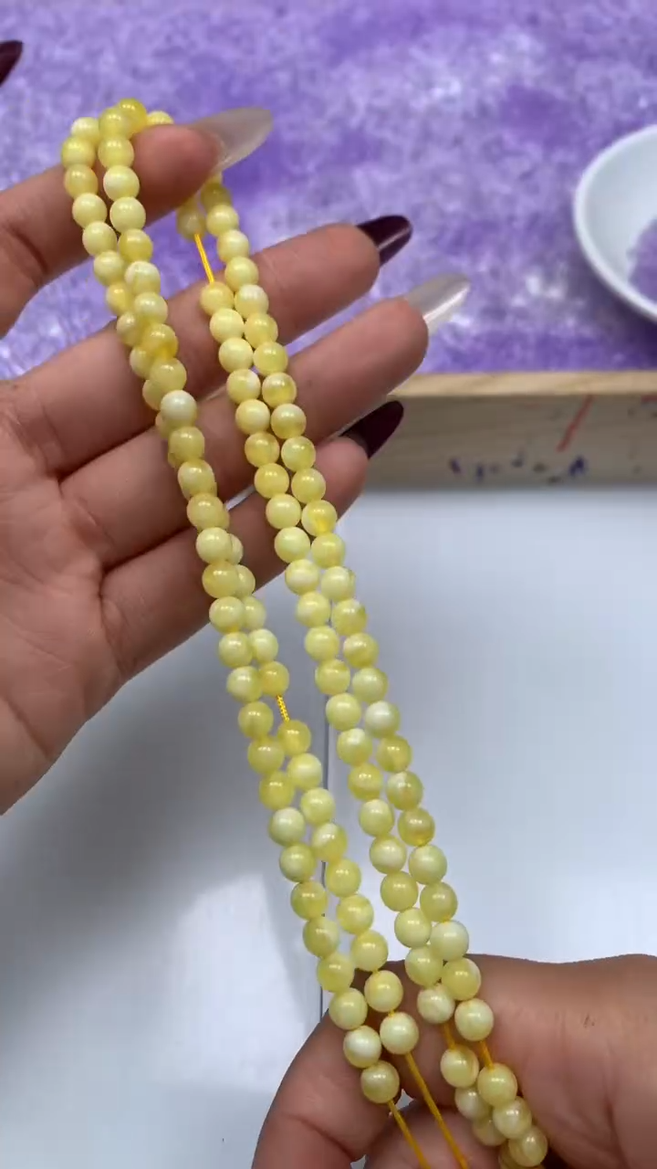 裸石蜜蜡未镶嵌 白花蜡  5mm 1条9.9元