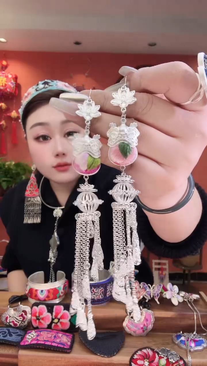 长红绣艺坊耳环135