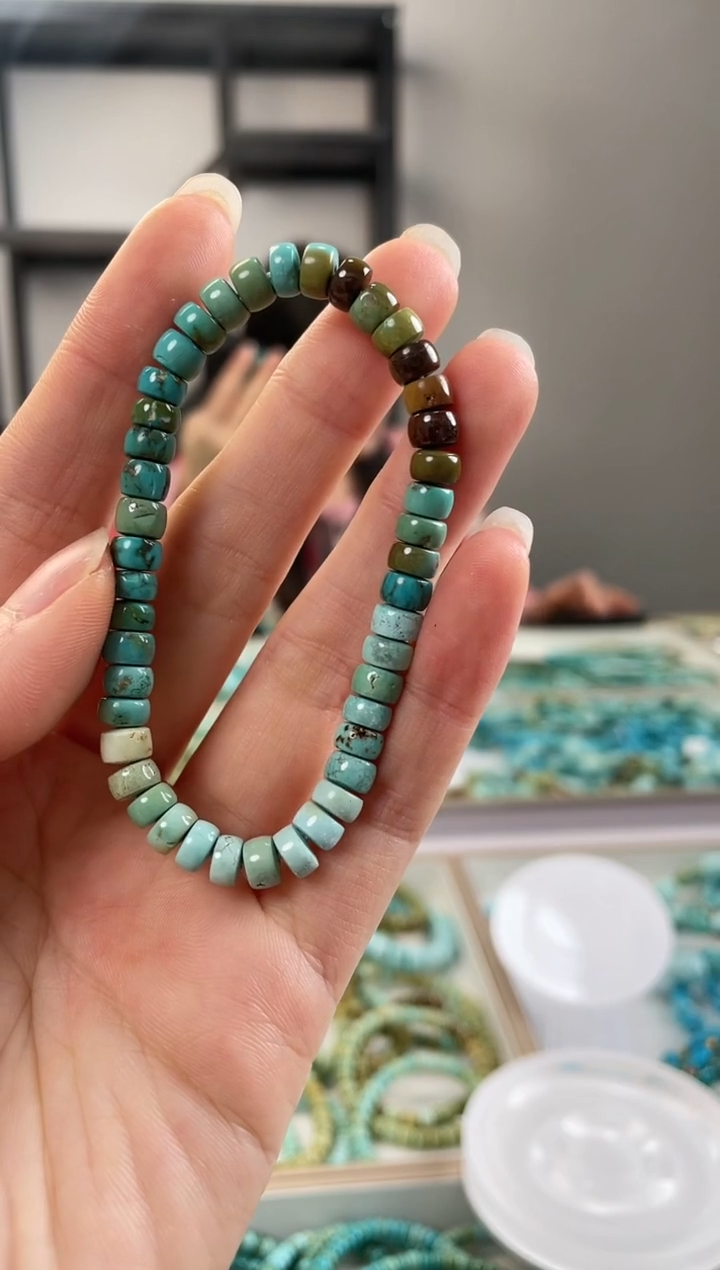 【闪购商品】绿松石珠宝奇石未镶嵌6+mm