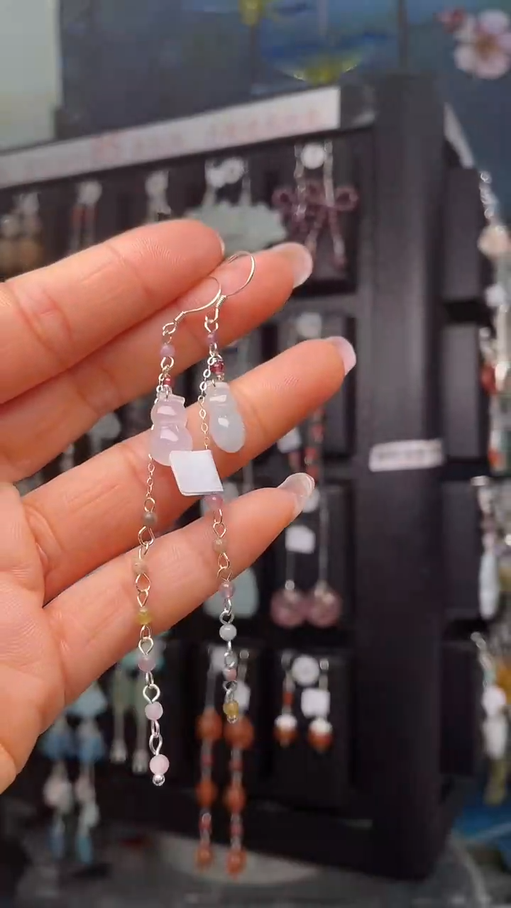 未镶嵌翡翠耳饰G****k Good Luck首单85