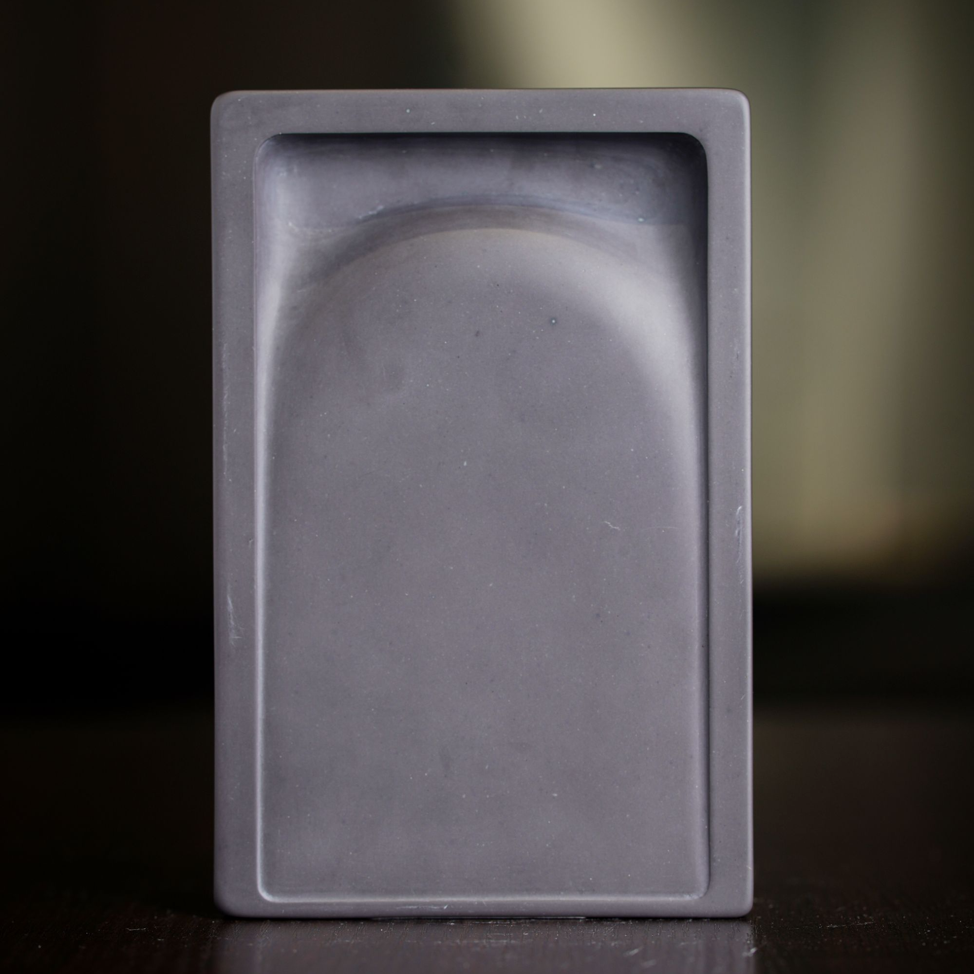 易水砚实用淌池砚空谷幽兰下发墨砚台自用馈赠天然原石可研墨书法