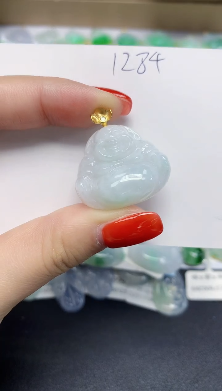 颈饰未镶嵌翡翠天然缅甸翡翠A货翡翠百元以上9元证书费自理