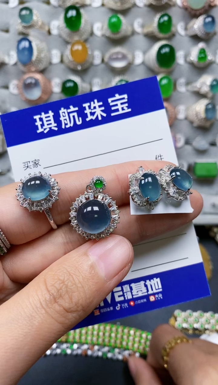 【闪购商品】翡翠颈饰银S925镶嵌0266