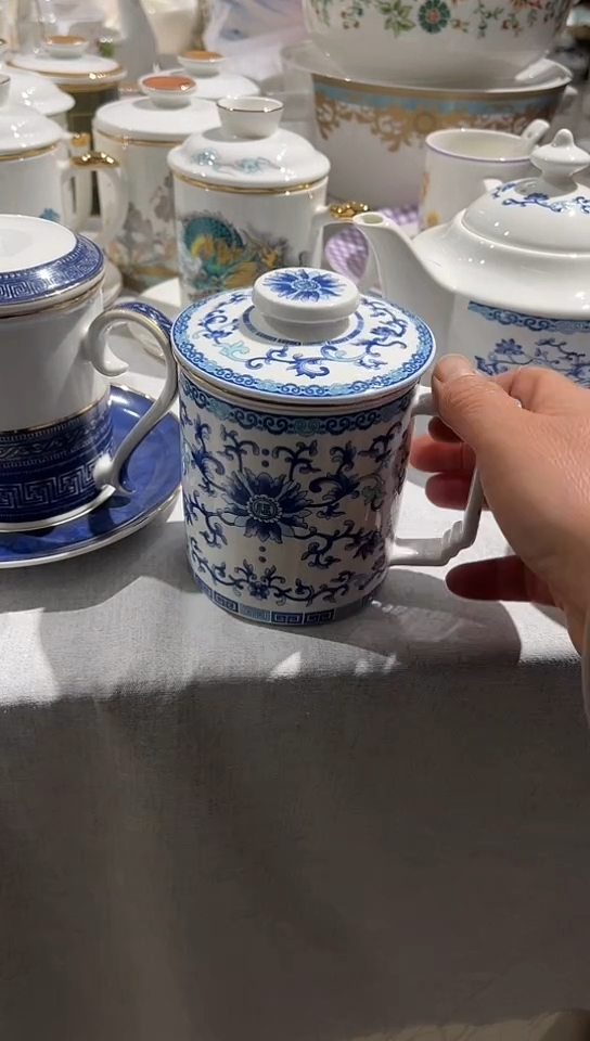 瓷茶漏杯1套隆达骨瓷