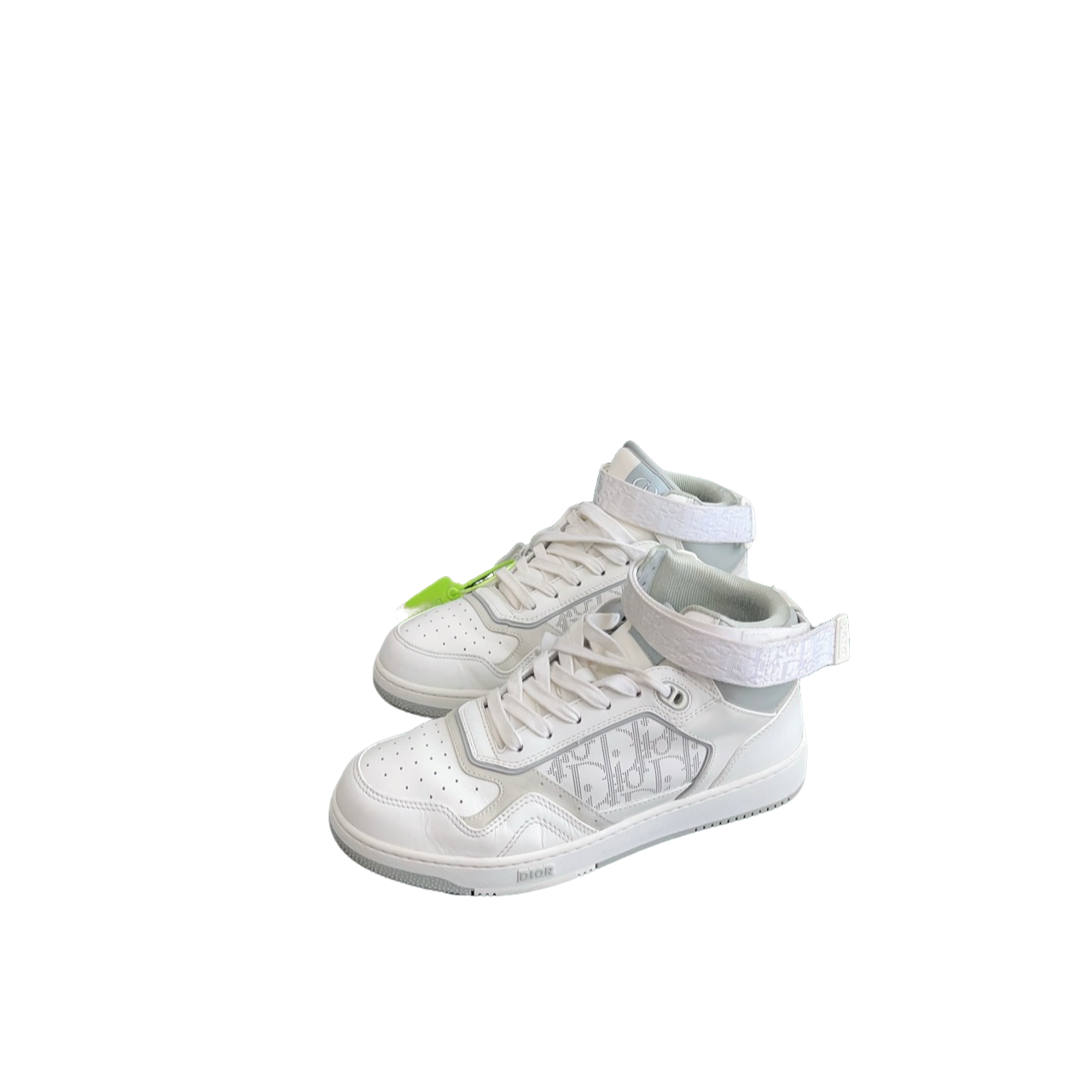 95新 DIOR/迪奥  b27纯白高帮鞋 42码 2999秒 d3393