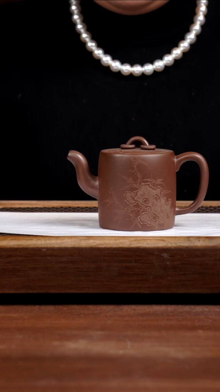 【闪购商品】紫砂茶盏80年代一厂老紫泥双圈200CC